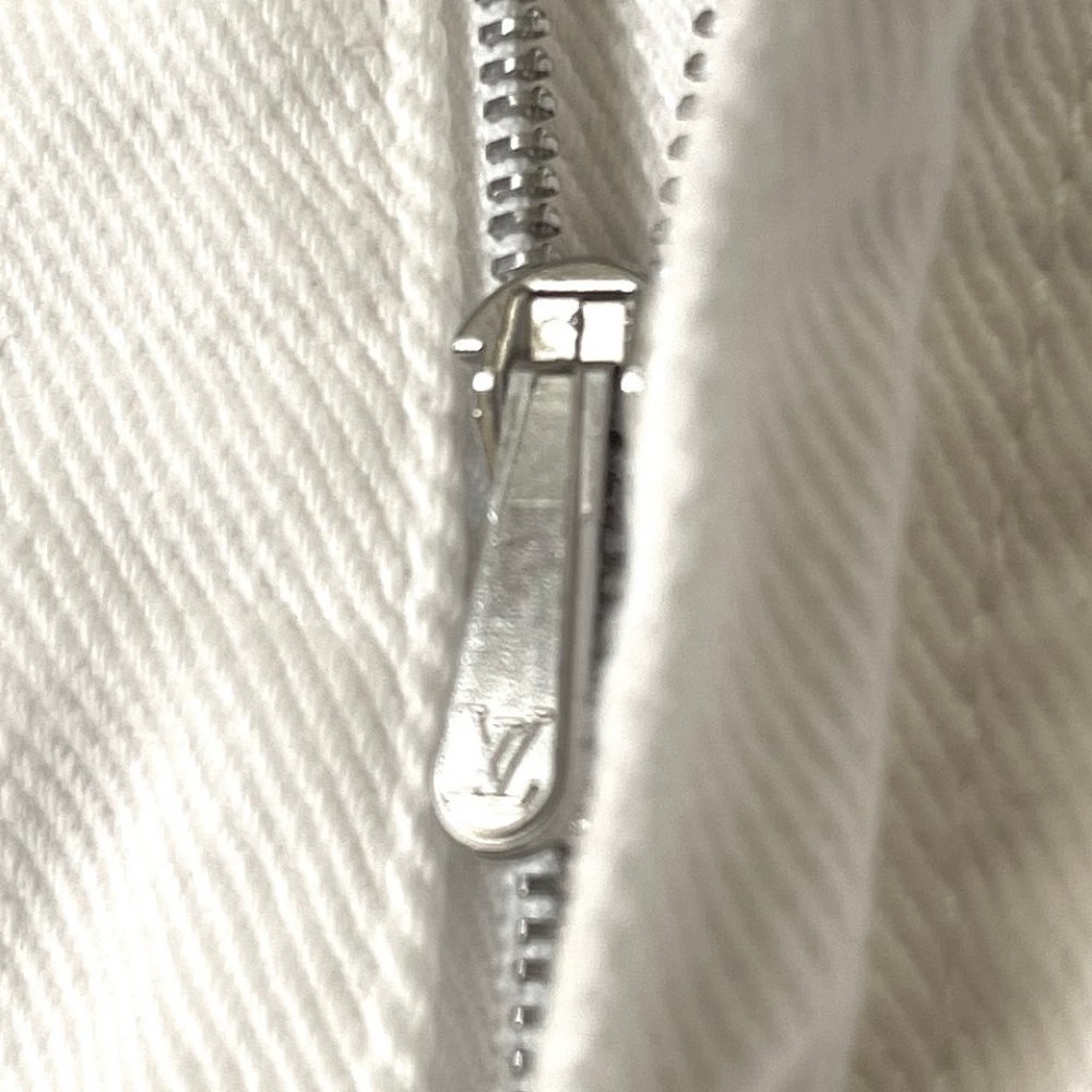 Auc Louis Vuitton Toile denim white straight leg jeans - Picture 13 of 13
